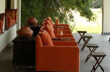 Lounge overlooking the Woods at the Mahua Kothi, Bandhavgarh National Park Lounge overlooking the Woods at the Mahua Kothi, Bandhavgarh National Park