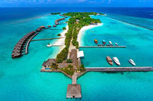Aerial View of the Sheraton Full Moon Resort & Spa, Maldives Aerial View of the Sheraton Full Moon Resort & Spa, Maldives