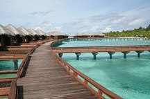Water Bungalows at a Maldives Atoll Water Bungalows at a Maldives Atoll