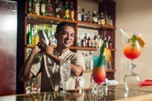 Bar at the Le Palmiste Resort & Spa, Mauritius Bar at the Le Palmiste Resort & Spa, Mauritius