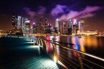 Singapore's skyline as seen from Marina Bay Singapore's skyline as seen from Marina Bay