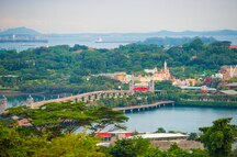 Sentosa Island as seen from Singapore Sentosa Island as seen from Singapore