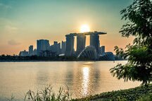 Singapore City Skyline at Sunset Singapore City Skyline at Sunset