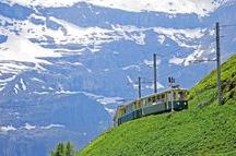 Snow caped mountains in Interlaken Snow caped mountains in Interlaken
