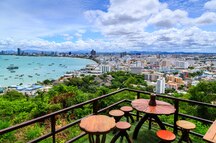 Rooftop cafe overlooking Pattaya Rooftop cafe overlooking Pattaya