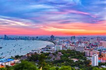 Panoramic view of Pattaya Beach Panoramic view of Pattaya Beach