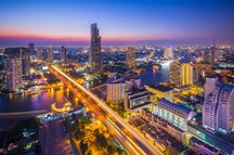 Skyline of Bangkok during dusk Skyline of Bangkok during dusk
