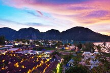 Tropical colorful sunset around Phi Phi Island Tropical colorful sunset around Phi Phi Island
