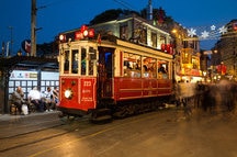 Retro Tram on Istiklal street, Istanbul Retro Tram on Istiklal street, Istanbul