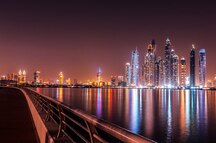 Dubai Marina as seen from Palm Jumeirah Dubai Marina as seen from Palm Jumeirah