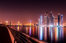 Dubai Skyline during the night Dubai Skyline during the night