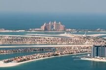 View on artificial island Palm Jumeirah and Atlantis hotel View on artificial island Palm Jumeirah and Atlantis hotel