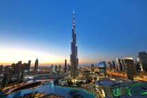 Burj Khalifa, as seen during dusk Burj Khalifa, as seen during dusk