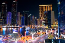 Dubai Marina buzzing with activity Dubai Marina buzzing with activity