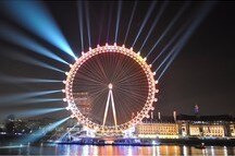 Lazer Lights at the London Eye, London Lazer Lights at the London Eye, London