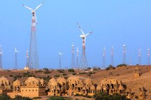 Windmills in Jaisalmer Windmills in Jaisalmer
