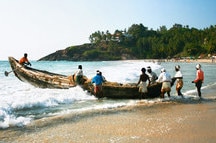 Boats in Kovalam Boats in Kovalam