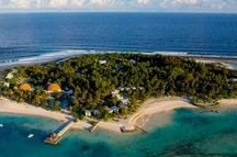 Aerial View of the Holiday Inn Resort Kandooma, Maldives Aerial View of the Holiday Inn Resort Kandooma, Maldives