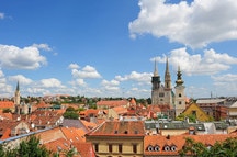 Aerial view of Zagreb city Aerial view of Zagreb city