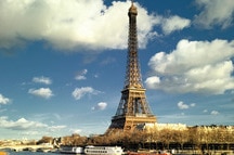 Eiffel Tower and Seine River Eiffel Tower and Seine River
